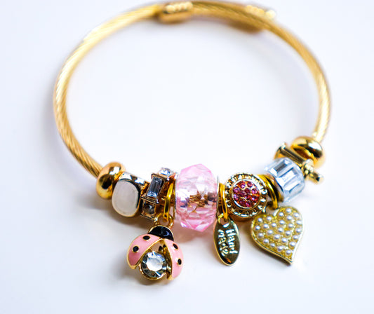 Ladybug charm bracelet